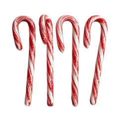Candy canes close up