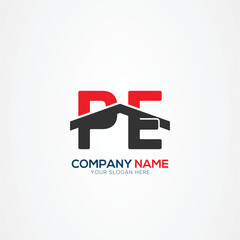 PE EP Creative Modern Letters Logo Design Element