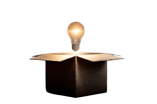 Idea Emerging from Box
