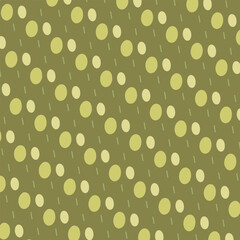  Monochrome background with geometric elements arranged diagonally in olive color.