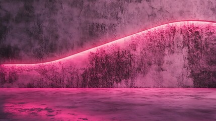 Pink Neon Grunge Interior