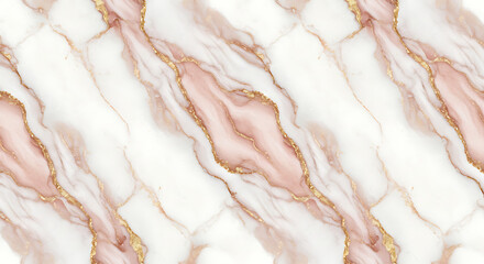 Elegant Pink and Gold Marble Texture Background