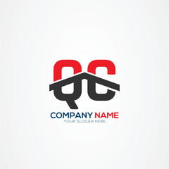 QC CQ Creative Modern Letters Logo Design Element