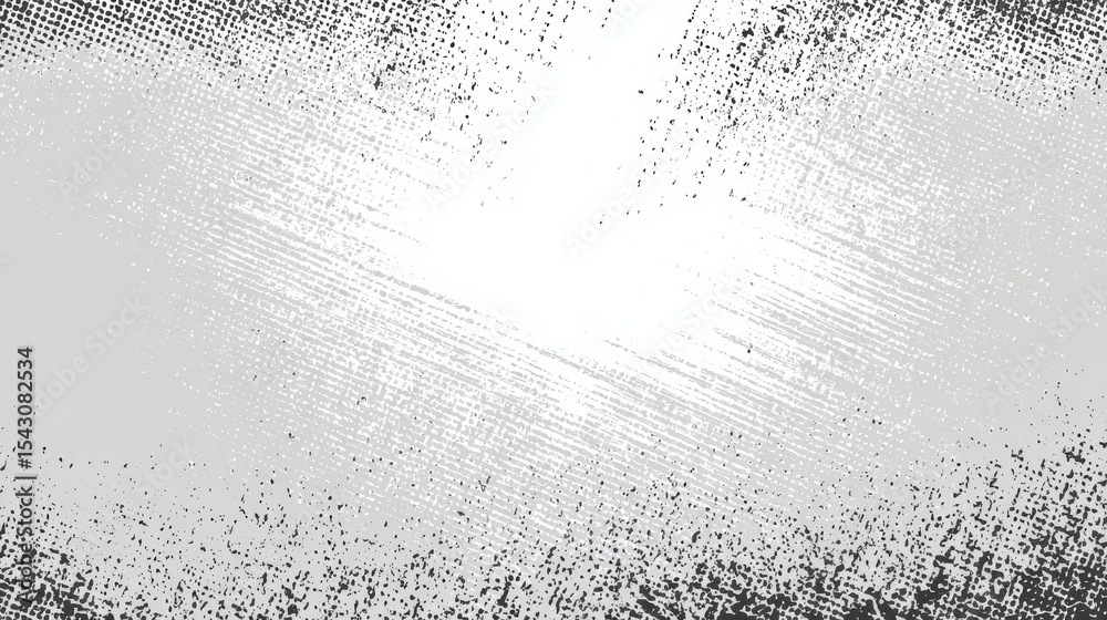 Poster halftone gradient pattern creating abstract diagonal texture, transitioning from black to white, per