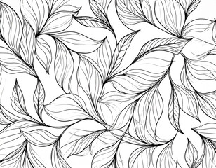 Floral Line Art