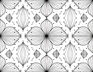 Floral Line Art