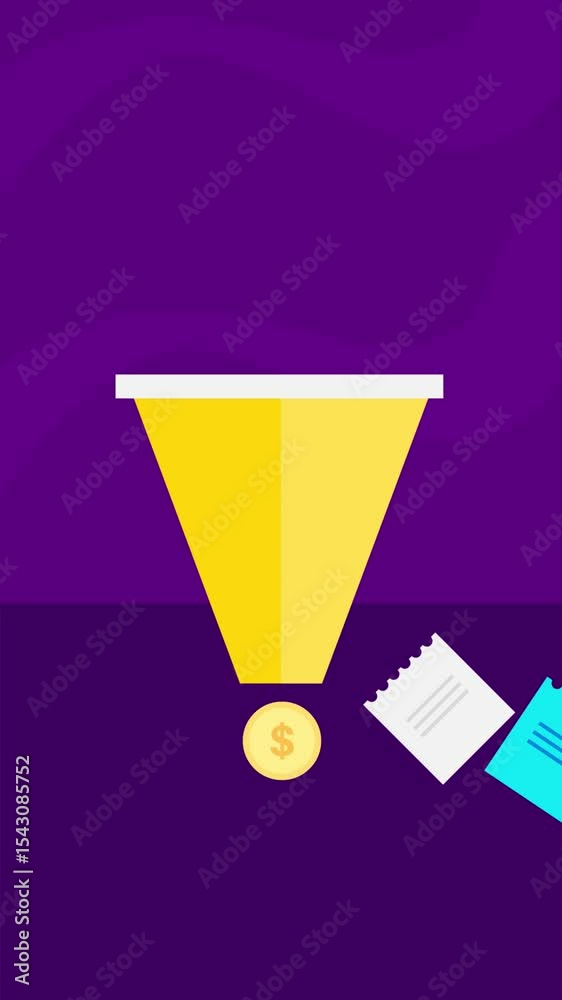 Canvas Prints audience entering the website sales funnel and progressing through stages to become paying customers