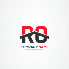 RO OR Creative Modern Letters Logo Design Element