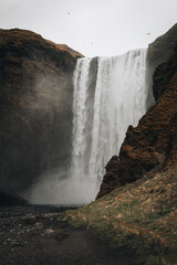 skogafoss waterfall in iceland