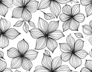 Floral Line Art
