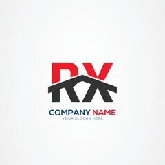 RX XR Creative Modern Letters Logo Design Element