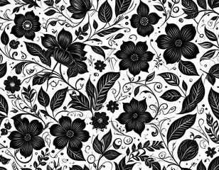 Floral Line Art