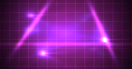 Podium setup 3d lines spotlight flashes award show ceremony bg. Winner celebration announcement achievement success concept. Innovation technology setup luxurious, elegant background. Winning stage