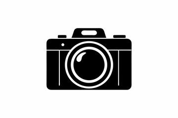 Digital Camera silhouette vector illustration