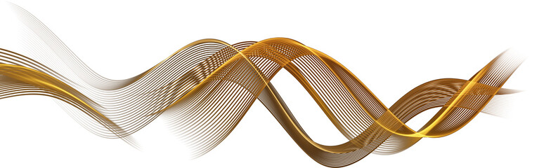  Abstract Transparent Shiny Glowing Gold Wave. Golden Wavy Lines.  Luxury background