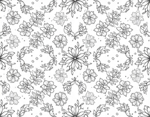 Floral Line Art