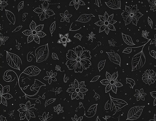 Floral Line Art