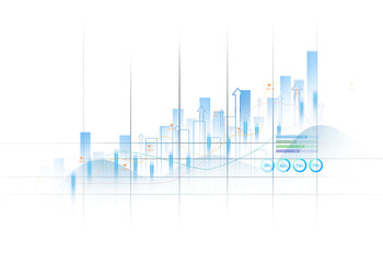 Transparent or png stock market investment trading graph growth.Trade business analytics graph and financial chart.Business trade analytics line graphs and financial chart investment. PNG chart.	