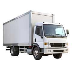 white truck isolated