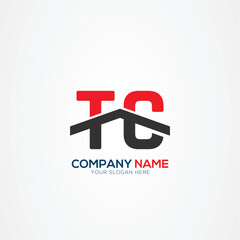 TC CT Creative Modern Letters Logo Design Element