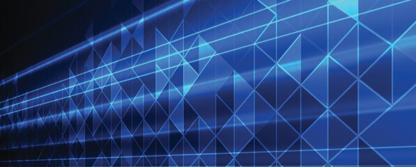 Abstract polygonal background technology concept, futuristic background
