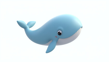 Cartoon whale cute