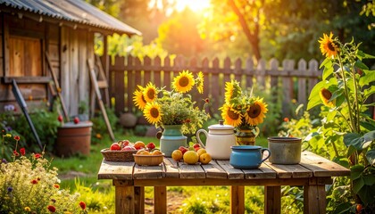 Flowers in the garden.
