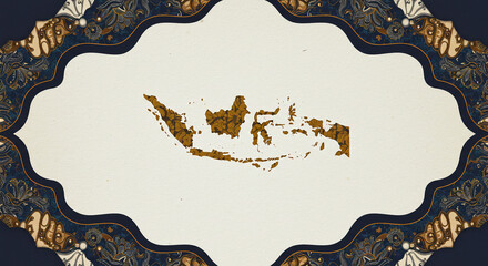 Celebrating Indonesia's Independence Day A 17 Agustus Batik Design Featuring the Archipelago's Unique Map, Rich in Cultural Heritage and Artistic Flair