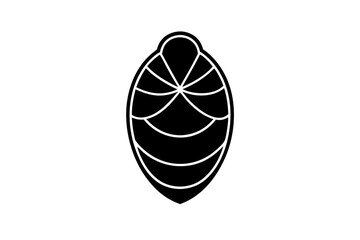 Cocoon silhouette vector illustration