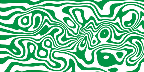 Green Abstract Topographic Flow – Vector Mapping Lines for Modern Design.