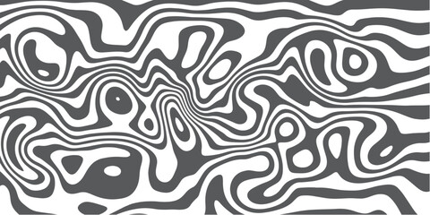Topographic terrain style white gray abstract design with swirl contours.