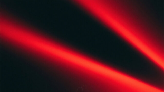 Abstract image featuring diagonal red light streaks against a dark background creating a modern design - Powered by Adobe