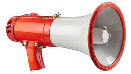 Red Megaphone Loudspeaker