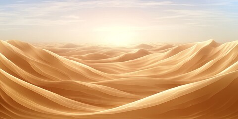 Abstract Golden Sand Patterns Background in Digital Art, Modern Beige Design for Dunes