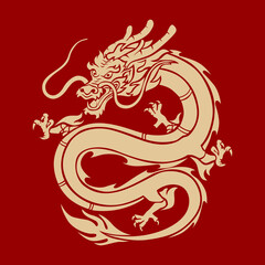 red chinese dragon