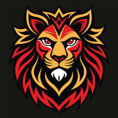 lion head vector