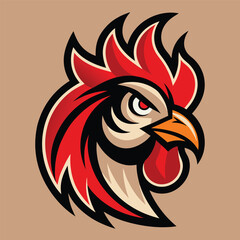 rooster vector illustration