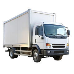 white truck isolated