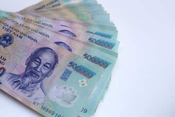 Five hundred thousand dong banknotes