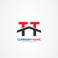 T TT Creative Modern Letters Logo Design Element