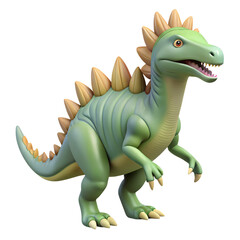 Fototapeta premium Spinosaurus Dinosaur On White Background