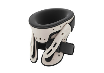 A Soft Cervical Collar Support and Comfort for Neck Injuries isolated on transparent baackground