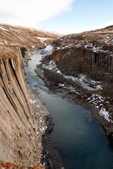 Studlagil Basalt Canyon in Iceland