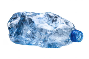 Crumpled Plastic Bottle Discard