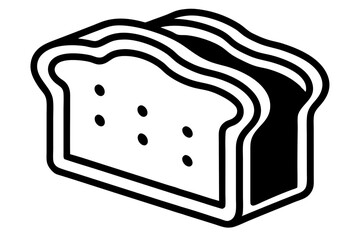Bread Slices silhouette vector illustration