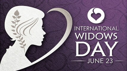 International Widows' Day, Sophisticated design advocates for widow empowerment and justice.