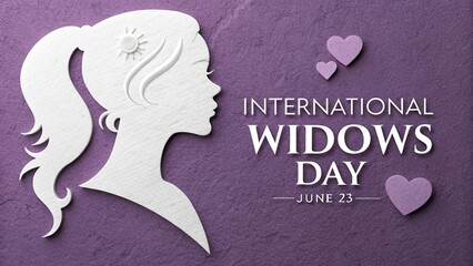International Widows' Day, Modern memorial artwork captures widow's quiet courage beautifully.