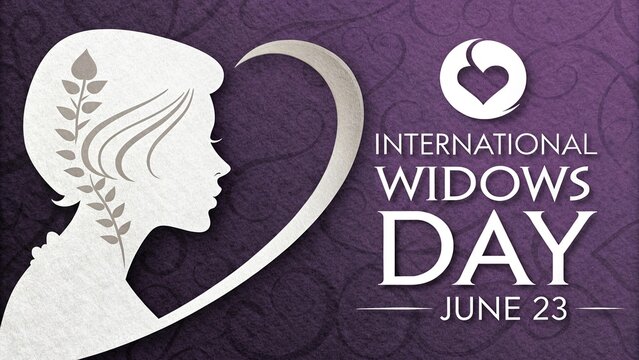 International Widows' Day, Sophisticated design advocates for widow empowerment and justice.