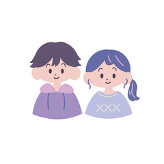 上半身のアイコンF【男女】