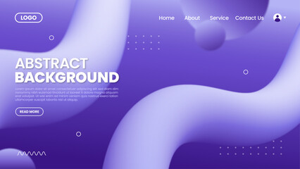 3D gradient blend shape design for landing page, website, cover
